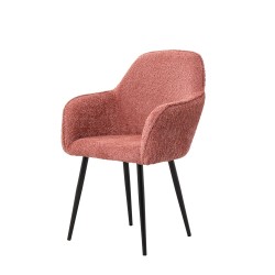 Fauteuil Bouclette rose