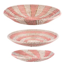 Set de 3 coupes en jonc rose