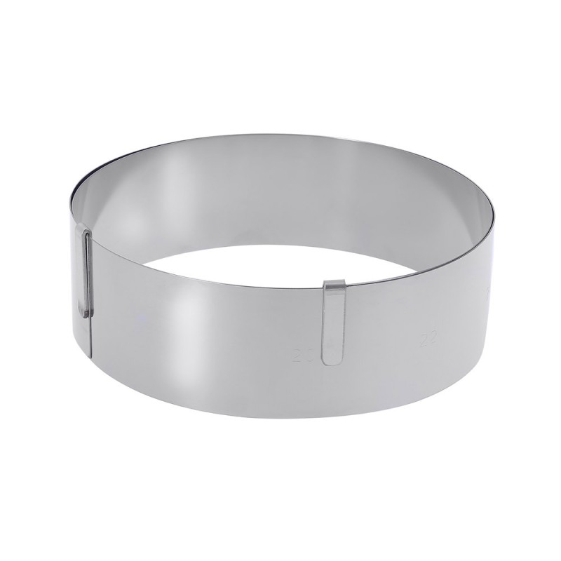 Cercle à pâtisserie De Buyer rond inox hauteur 4,5cm