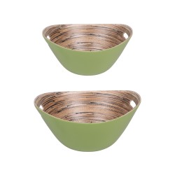 Set de 2 saladiers Bambou...