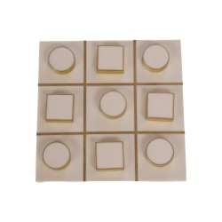 Tic tac tao en résine blanc