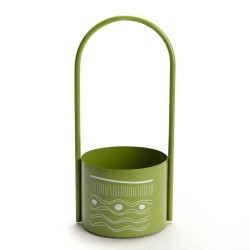Cache pot Mer vert 