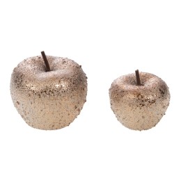Set de 2 pommes bronze 