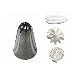 Douille à rose inox 9 mm