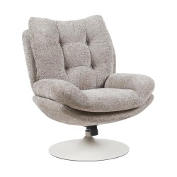 Fauteuil Magnum taupe blanc
