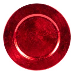 Assiette rouge paillette 33...