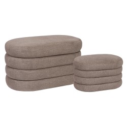 Set de 2 coffres Bump marron 