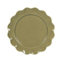 Assiette plate verte Agra...