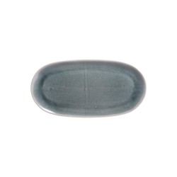 Plat ovale Oslo bleu 38x19 cm