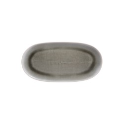 Plat ovale Oslo gris 38x19 cm
