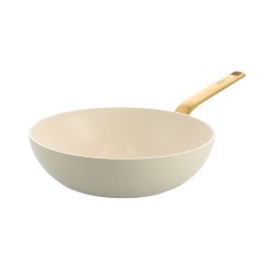 Wok crème Evolution 28 cm