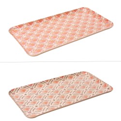 Plateau rectangle Rangoli...