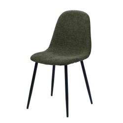 Chaise Ariane verte (lot de 2)