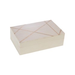 Boîte Geom blanc en résine 