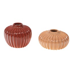 Set de 2 mini vases striés