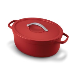 Cocotte ovale rouge 31 cm 6 L