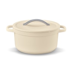 Cocotte ronde beige 24 cm...