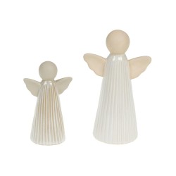 Set de 2 anges bi-matière