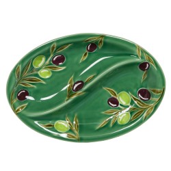 Plat 2 compartiments Olive...