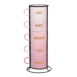 Tour de 5 mugs Week 8,8 cm