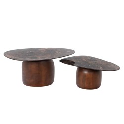 Set de 2 tables basses Vardo