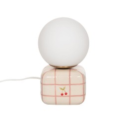 Lampe chevet Maya cerise