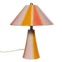 Lampe Zélie rose et or