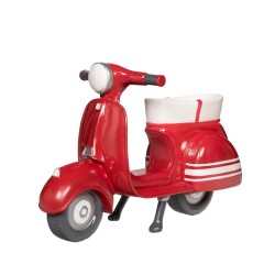 Scooter porte plante rouge
