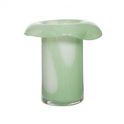 Vase Aiko vert hauteur 20 cm