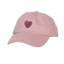 Casquette Cœur glitter