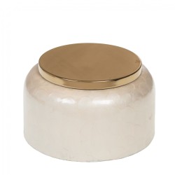 Boîte écaille crème 22x12 cm