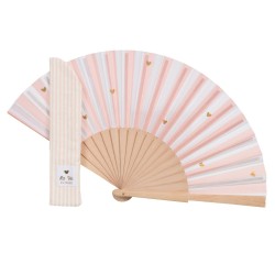 Eventail Baya la vie en rose