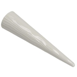 Vase Cône Fleurs blanc 30 cm