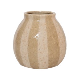 Vase Terrano beige 18x17.5 cm