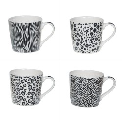 Coffret de 4 mugs Savane 40 cl
