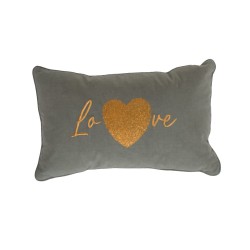 Coussin Love cœur 30x50 cm