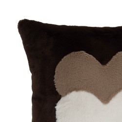 Coussin coeur Luxe choco...