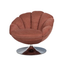 Fauteuil en tissu rose avec...