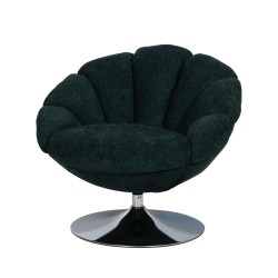 Fauteuil en tissu bleu avec...