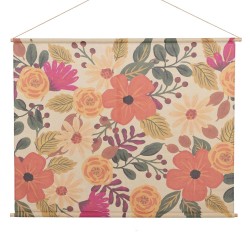 Toile kakemono fleurs...