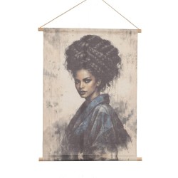 Toile kakemono femme en...