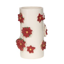 Vase Poinsettia H25 cm en...