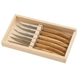 Coffret 6 couteaux bois d...