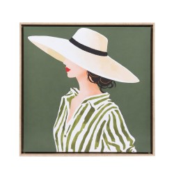 Toile imprimée femme au...
