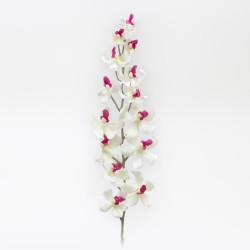 Orchidée blanc - pourpre 100cm