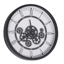 Horloge gear 46 cm fond blanc