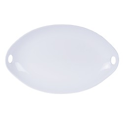Plat ovale 51x32 cm Blanc...