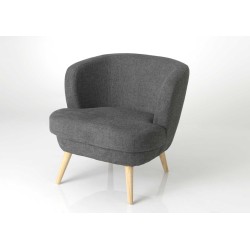 Fauteuil Dagmard gris foncé