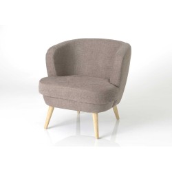 Fauteuil Dagmard taupe 