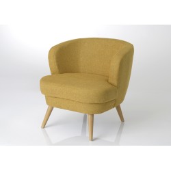 Fauteuil Dagmard moutarde 